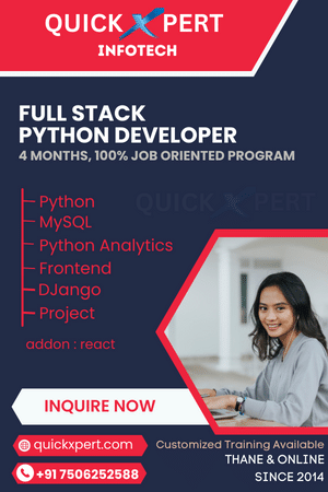Full Stack Python Developer Training Syllabus & Job Oriented Course