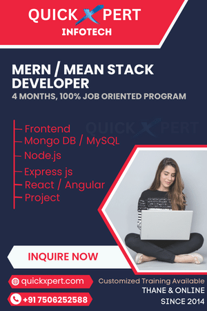 MERN / MEAN Stack Developer Training Syllabus & Job Oriented Course